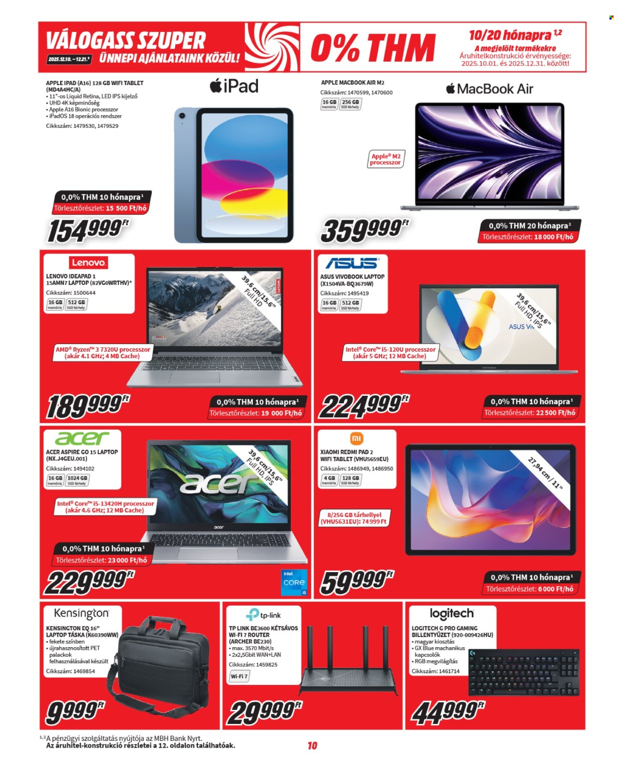 MediaMarkt akciós újságok - 2025.12.10 - 2025.12.21. Oldal 10