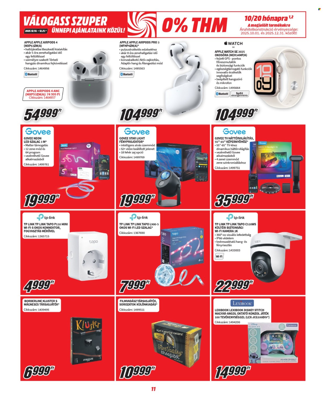 MediaMarkt akciós újságok - 2025.12.10 - 2025.12.21. Oldal 11