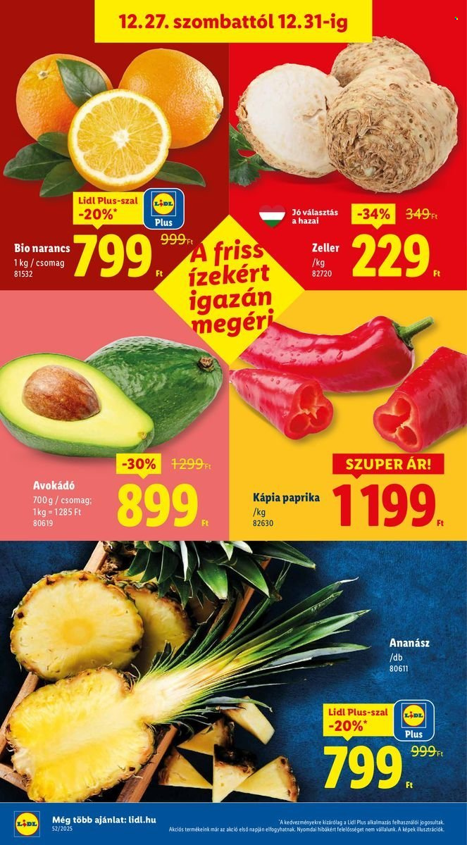 Lidl akciós újságok - 2025.12.27 - 2025.12.31. Oldal 2