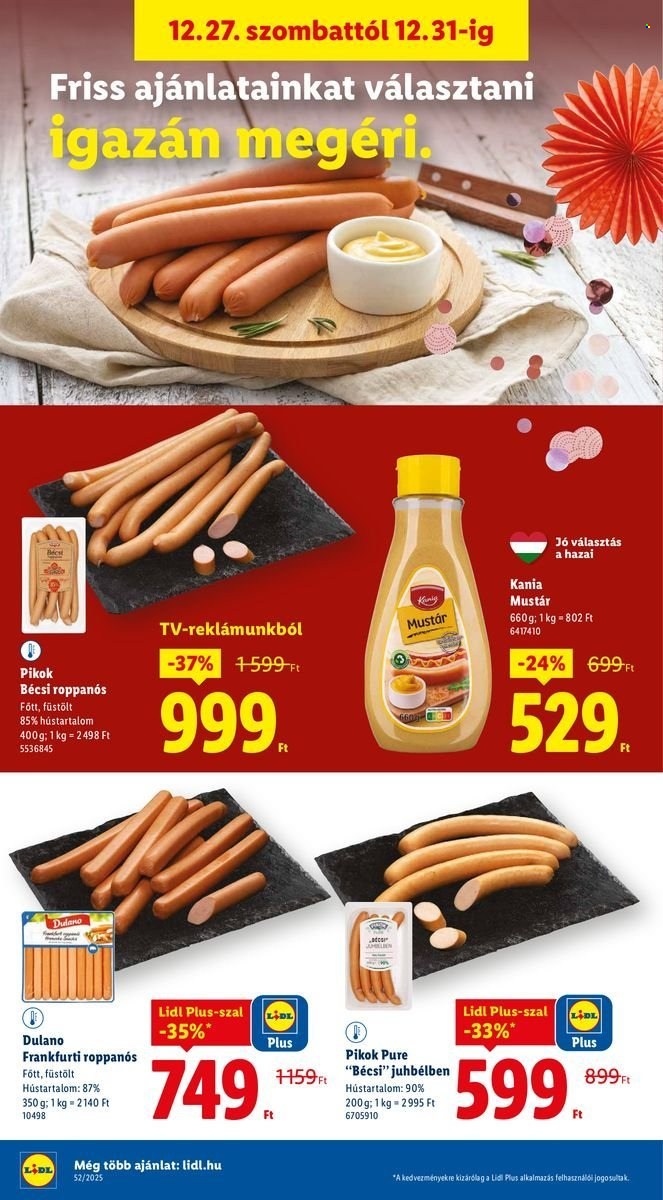 Lidl akciós újságok - 2025.12.27 - 2025.12.31. Oldal 4