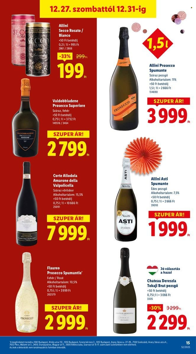 Lidl akciós újságok - 2025.12.27 - 2025.12.31. Oldal 15