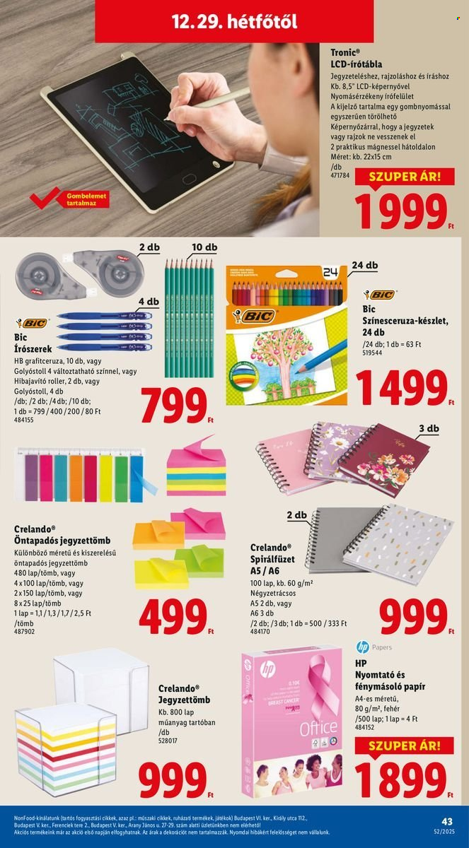 Lidl akciós újságok - 2025.12.27 - 2025.12.31. Oldal 43