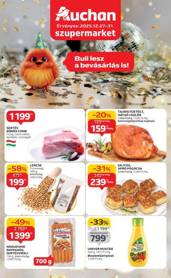 Újság Auchan - 2025.12.27 - 2025.12.31.