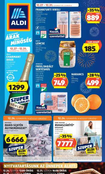 Újság Aldi - 2025.12.24 - 2025.12.31.
