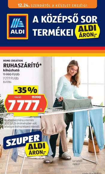 Újság Aldi - 2025.12.24 - 2025.12.31.