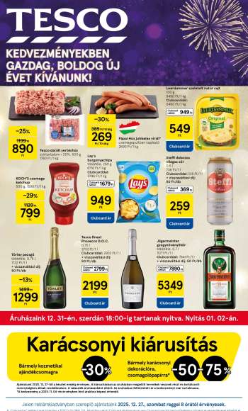 Újság TESCO - 2025.12.27 - 2025.12.31.