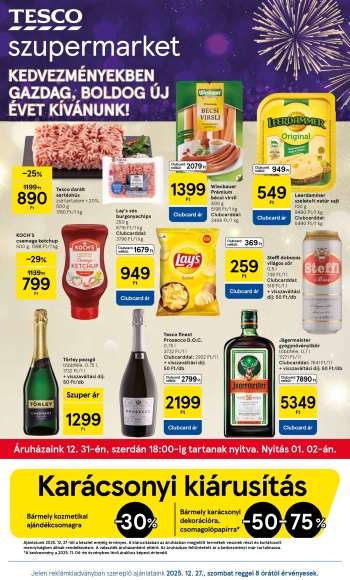 Újság TESCO - 2025.12.27 - 2025.12.31.