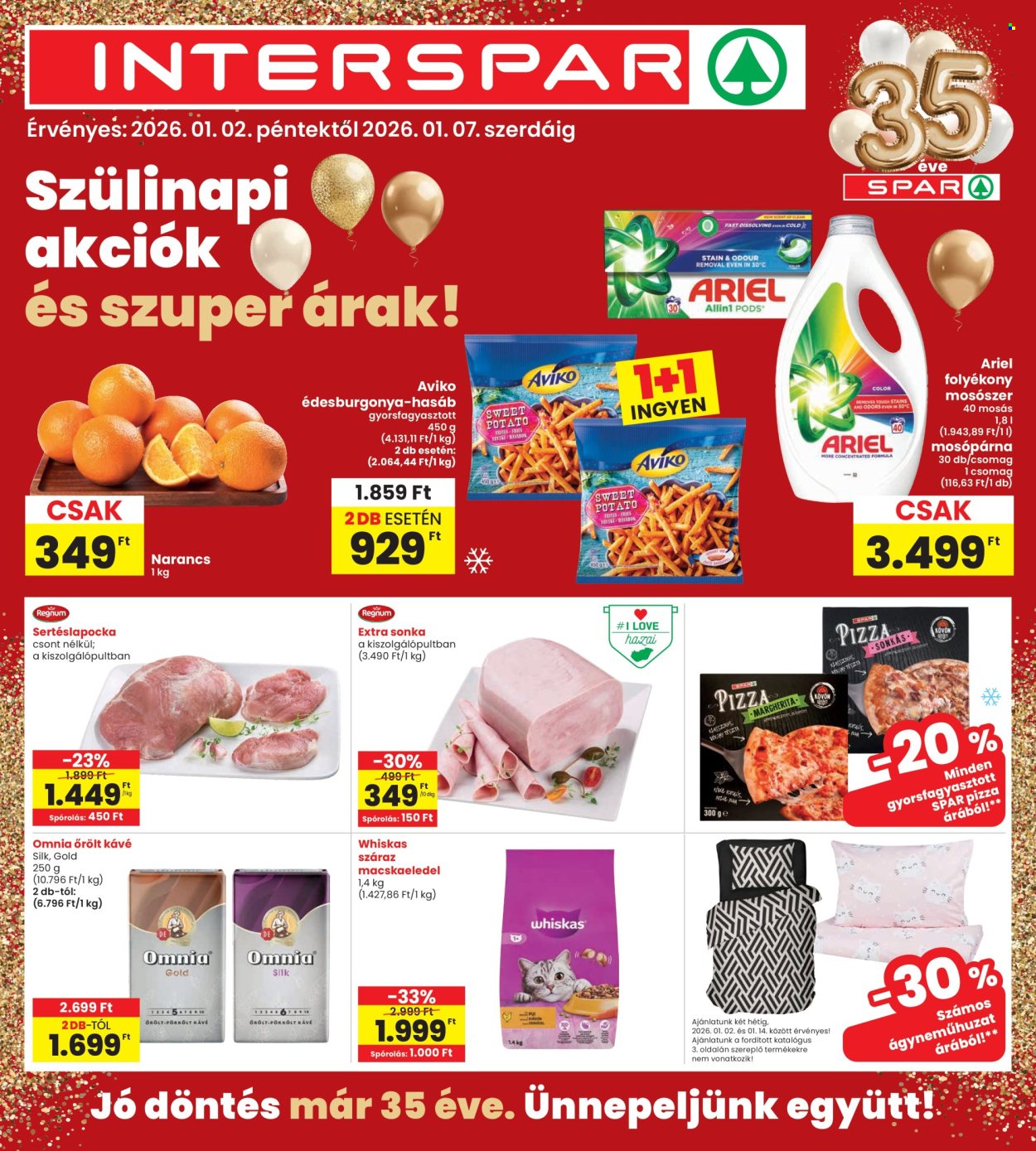 INTERSPAR akciós újságok - 2026.01.02 - 2026.01.07. Oldal 1
