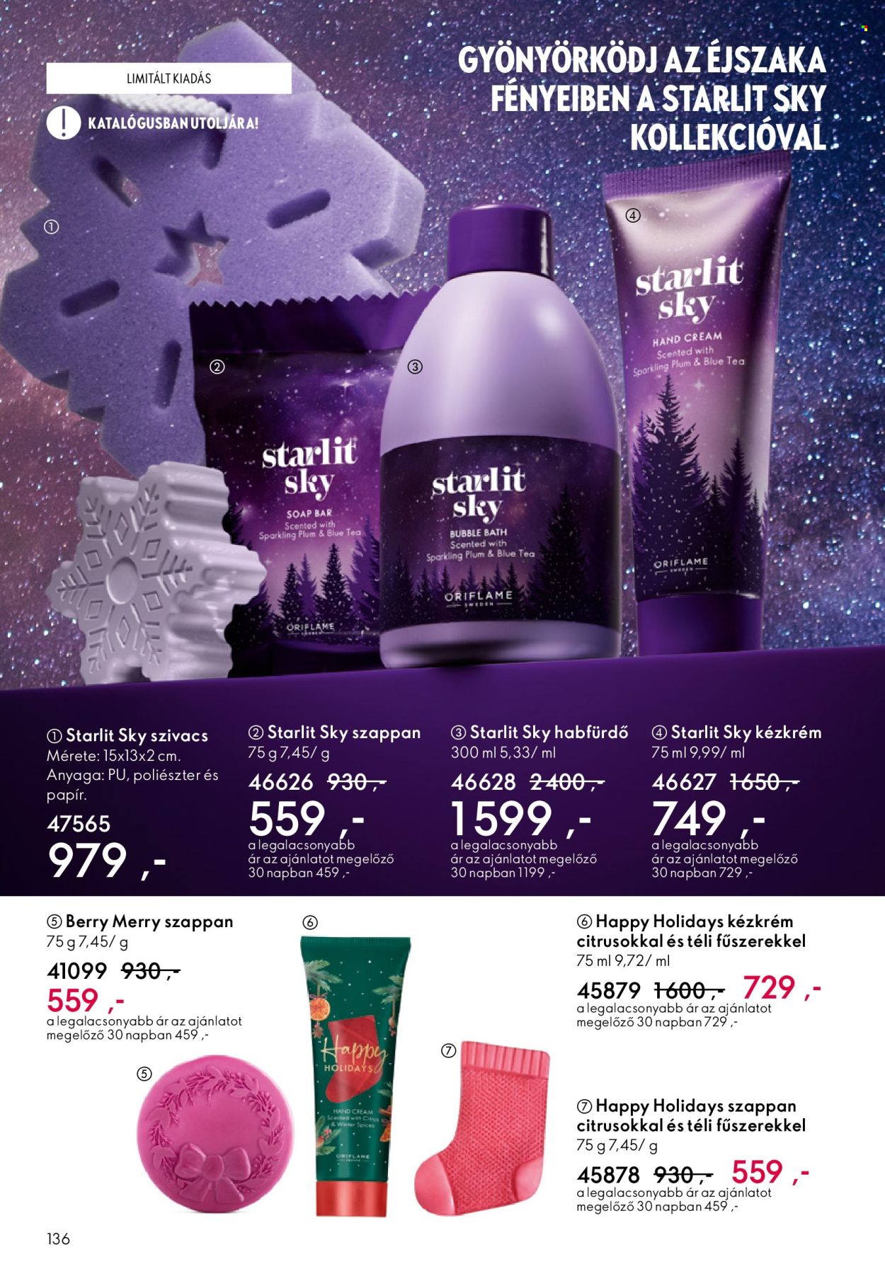 Oriflame akciós újságok - 2025.12.24 - 2026.01.20. Oldal 136