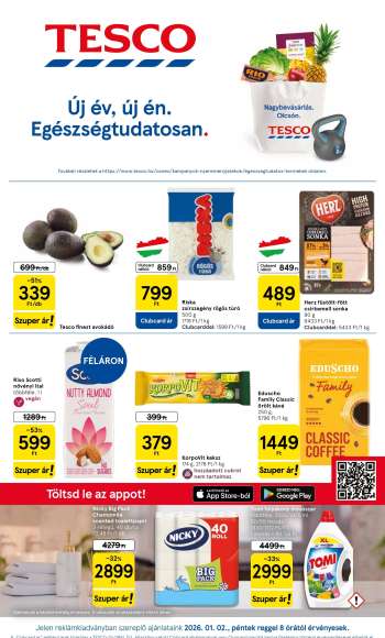 Újság TESCO - 2026.01.02 - 2026.01.07.