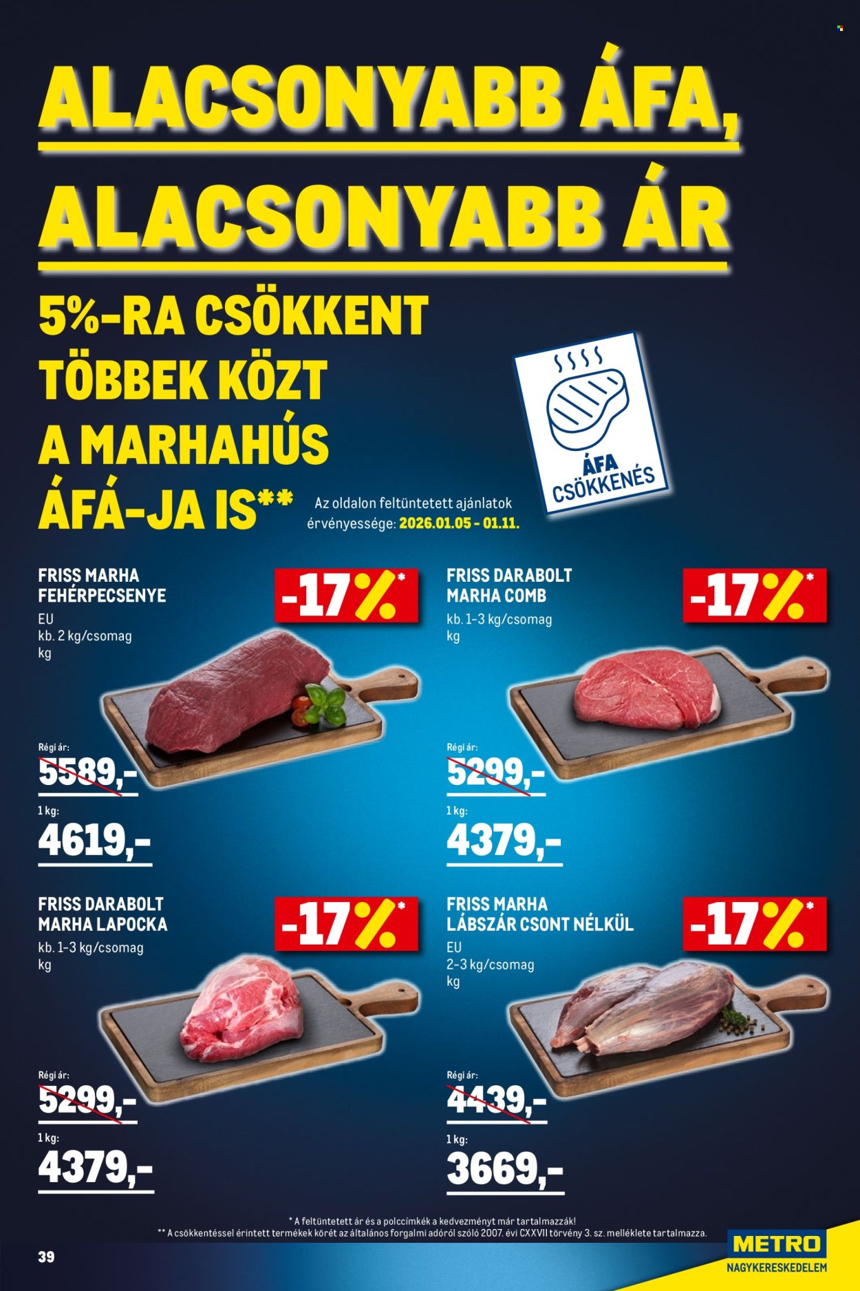 Metro akciós újságok - 2026.01.02 - 2026.01.31. Oldal 39