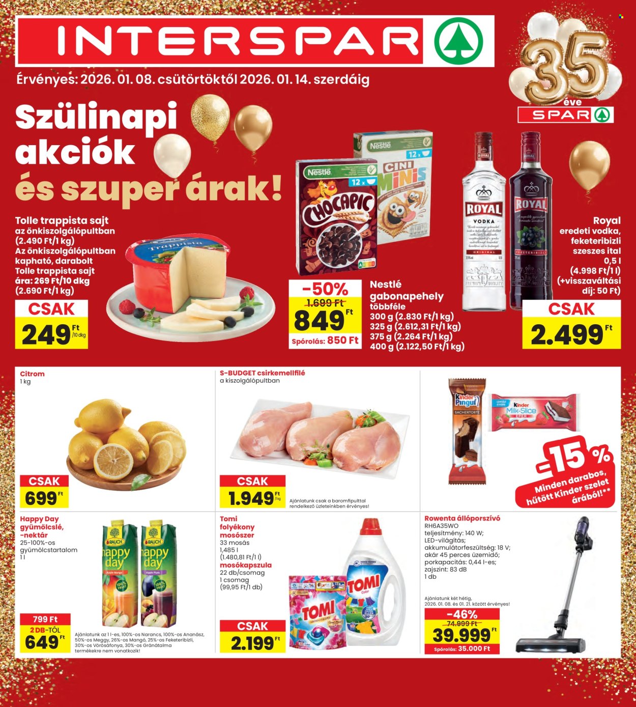 INTERSPAR akciós újságok - 2026.01.08 - 2026.01.14. Oldal 1