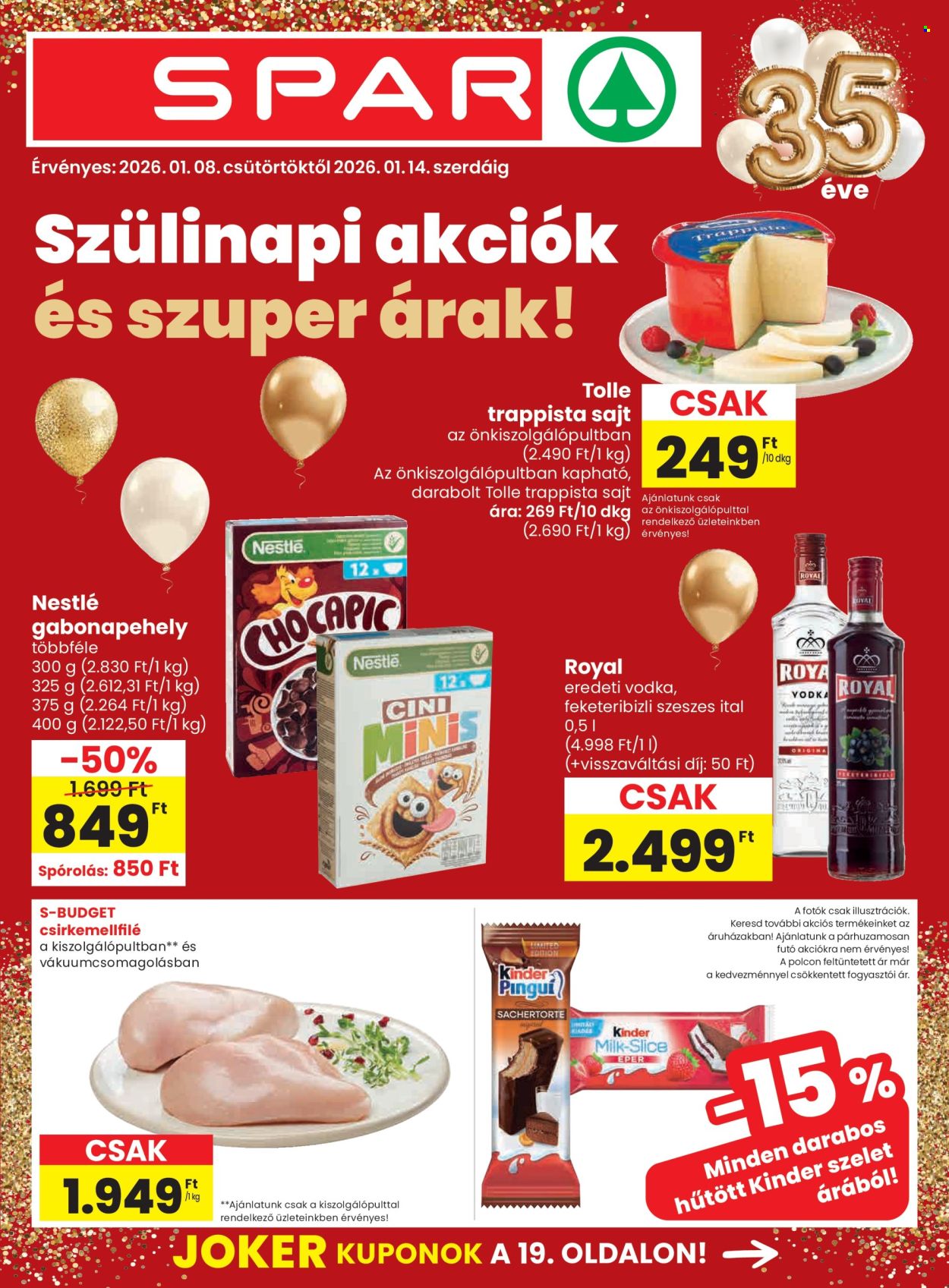 SPAR akciós újságok - 2026.01.08 - 2026.01.14. Oldal 1