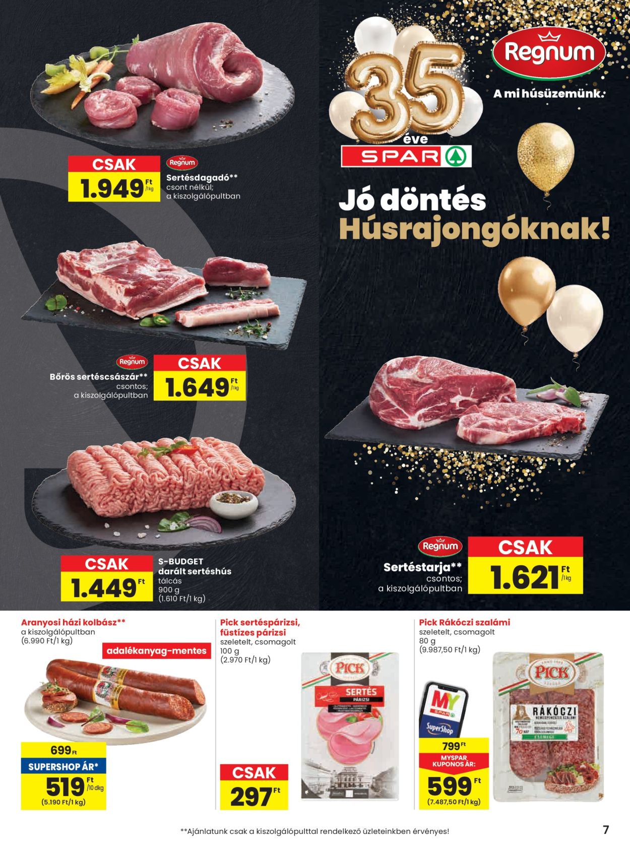 SPAR akciós újságok - 2026.01.08 - 2026.01.14. Oldal 7
