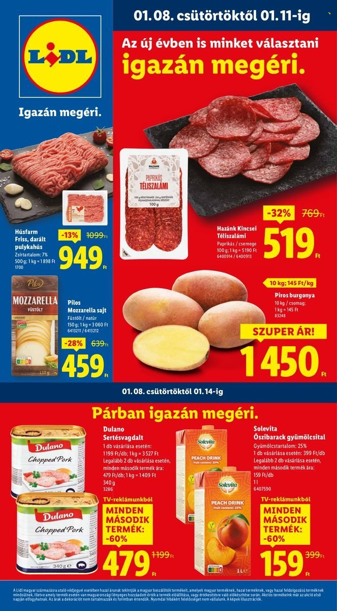 Lidl akciós újságok - 2026.01.08 - 2026.01.14. Oldal 1
