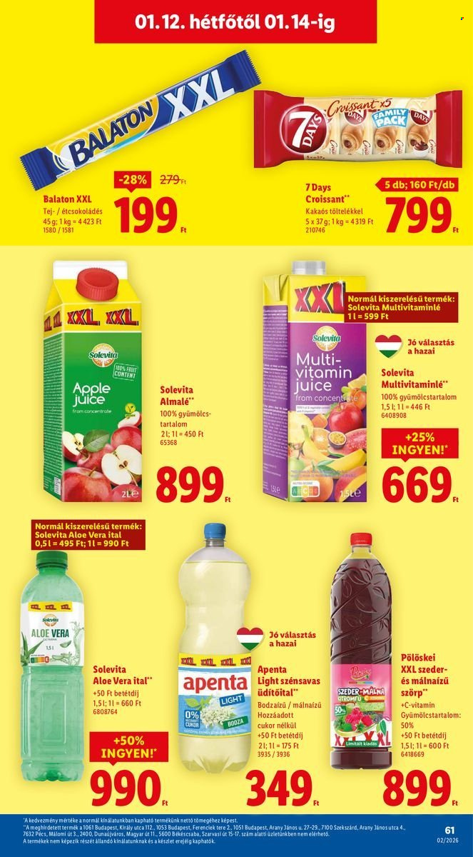 Lidl akciós újságok - 2026.01.08 - 2026.01.14. Oldal 61