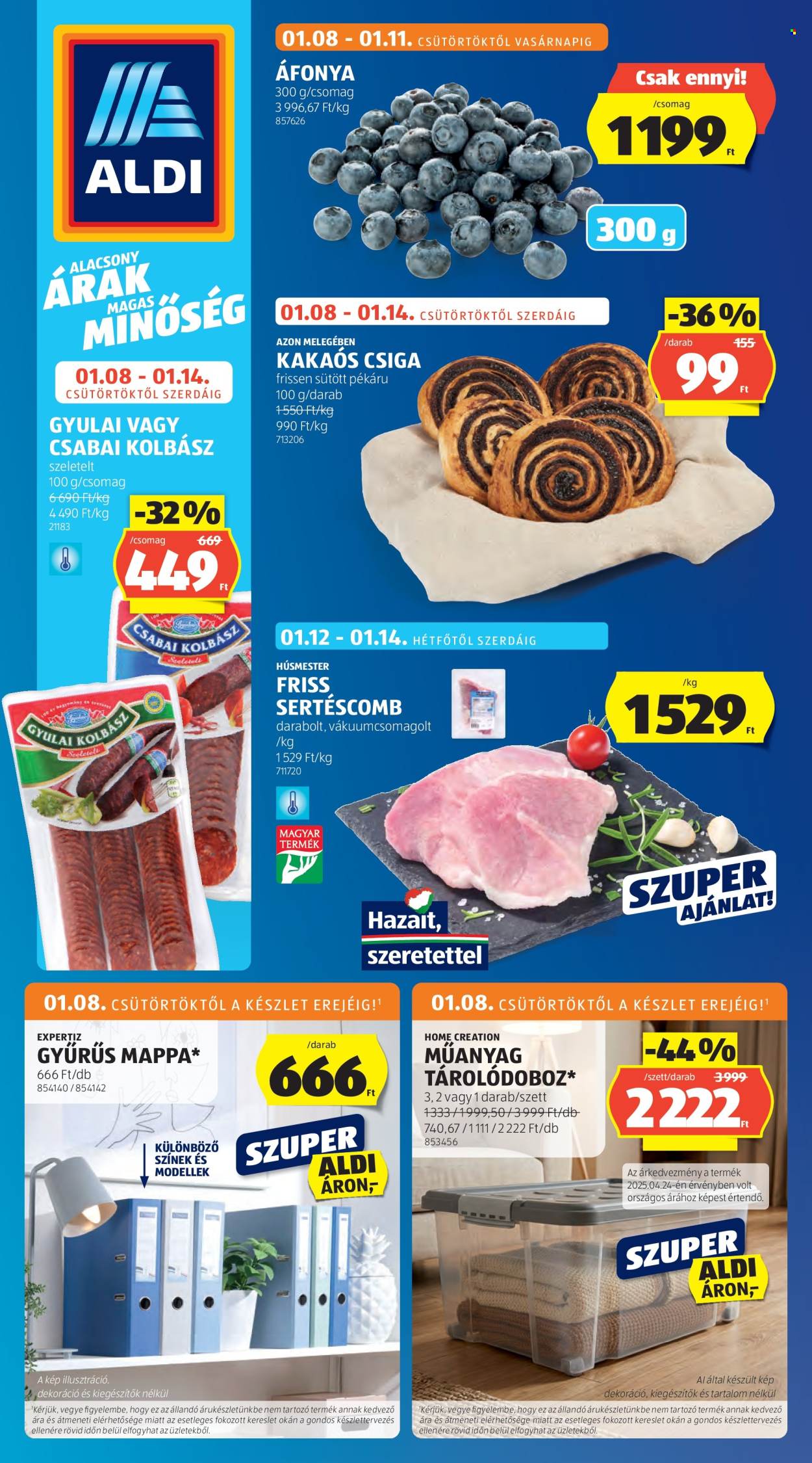 Aldi akciós újságok - 2026.01.08 - 2026.01.14. Oldal 1