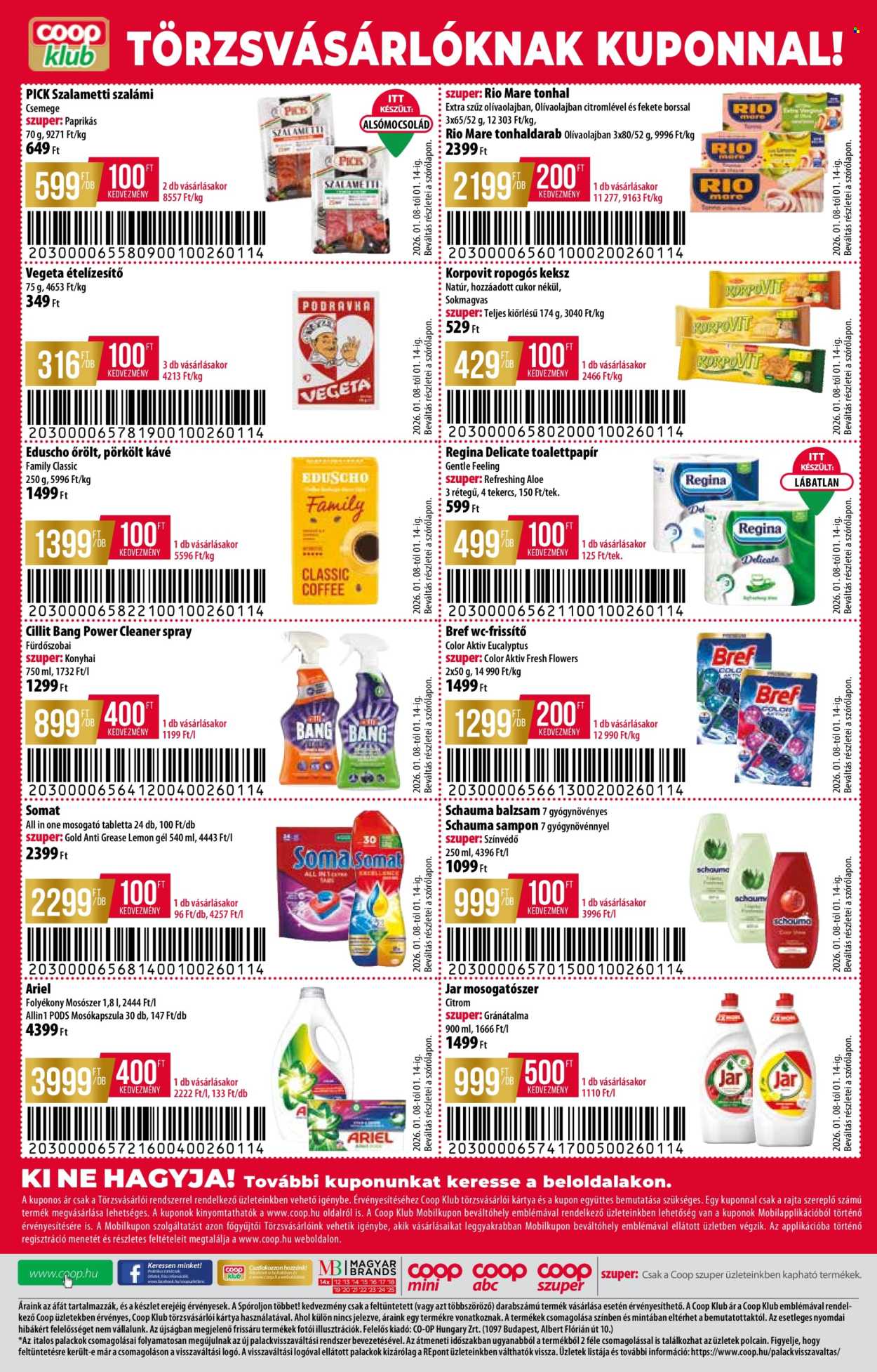 Coop akciós újságok - 2026.01.08 - 2026.01.14. Oldal 8
