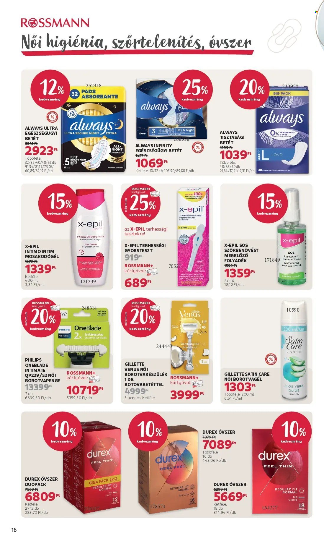 Rossmann akciós újságok - 2026.01.05 - 2026.01.16. Oldal 16