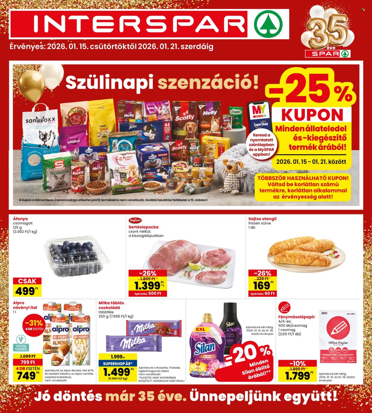 INTERSPAR akciós újságok - 2026.01.15 - 2026.01.21. Oldal 1