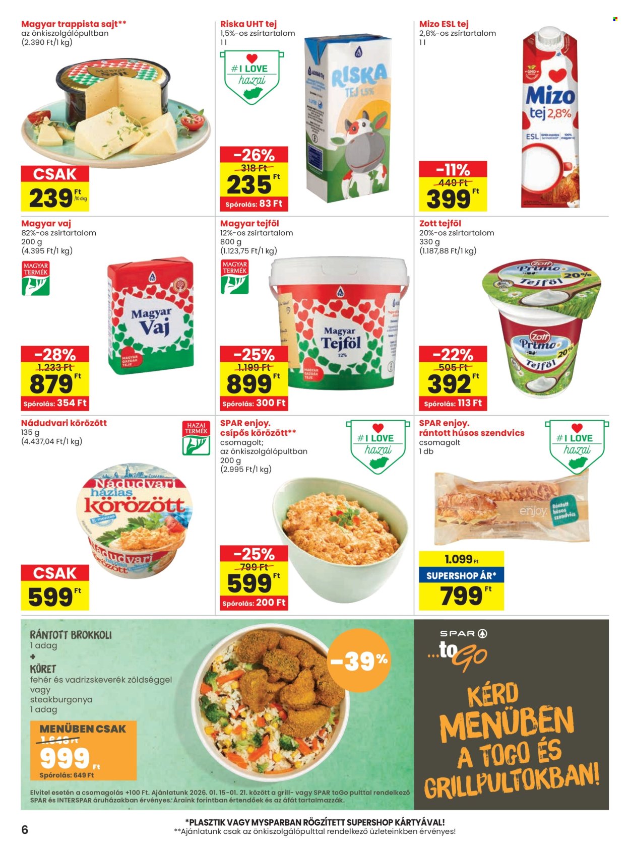 SPAR akciós újságok - 2026.01.15 - 2026.01.21. Oldal 6
