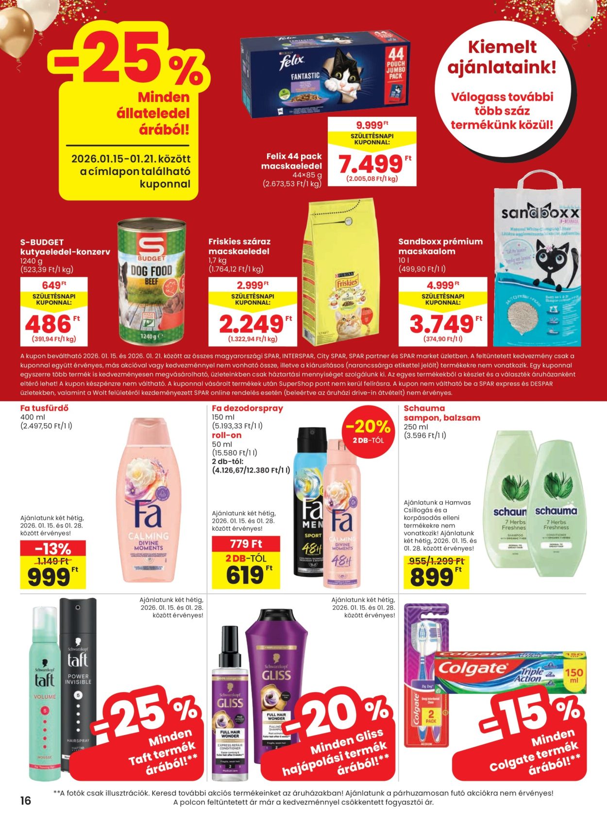 SPAR akciós újságok - 2026.01.15 - 2026.01.21. Oldal 16