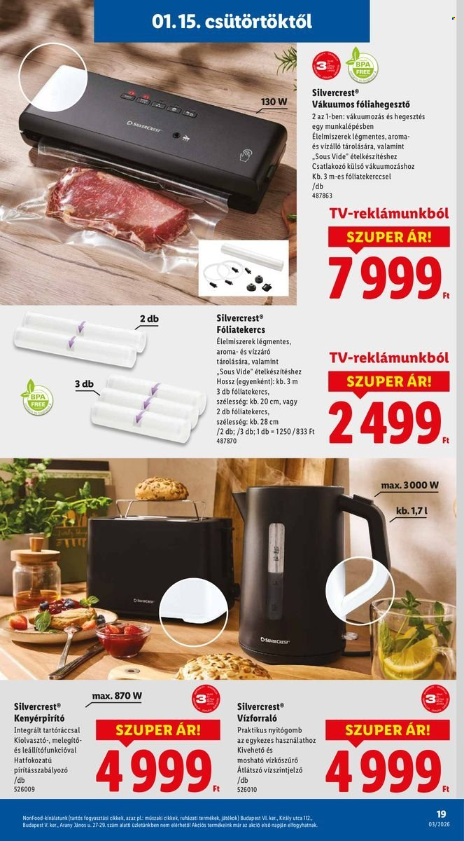 Lidl akciós újságok - 2026.01.15 - 2026.01.21. Oldal 19