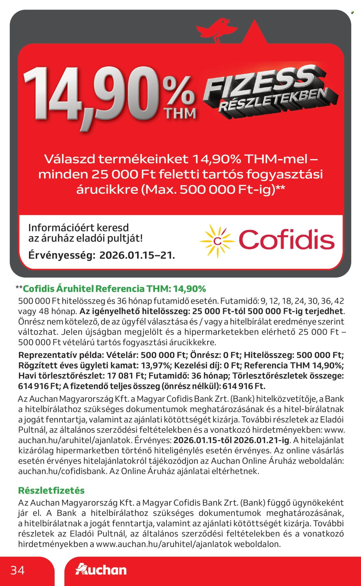 Auchan akciós újságok - 2026.01.15 - 2026.02.04. Oldal 34