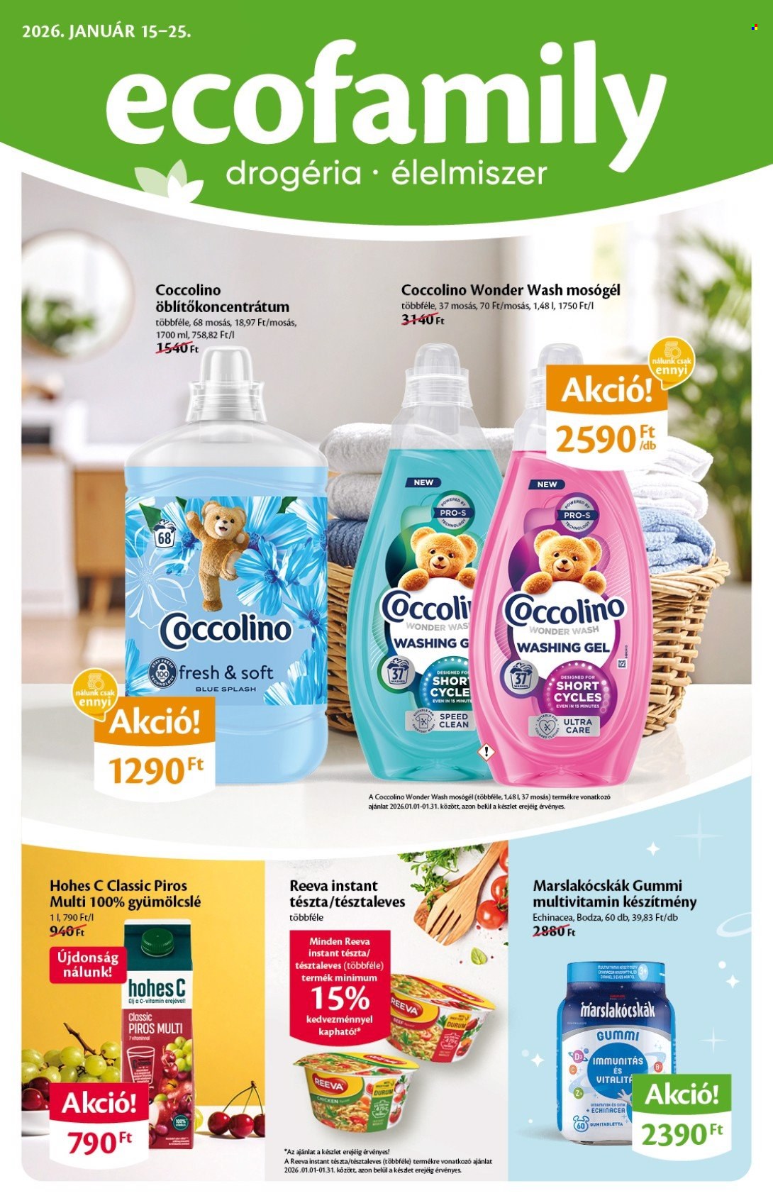 EcoFamily akciós újságok - 2026.01.15 - 2026.01.25. Oldal 1