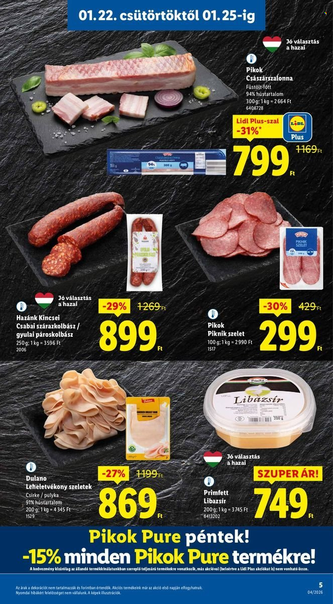 Lidl akciós újságok - 2026.01.22 - 2026.01.28. Oldal 5