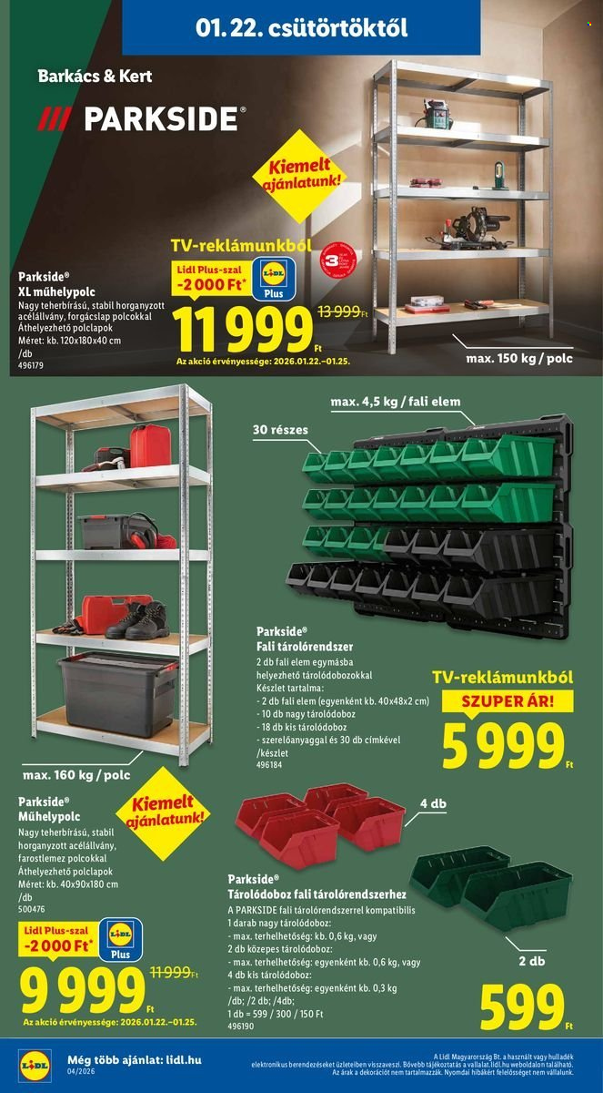 Lidl akciós újságok - 2026.01.22 - 2026.01.28. Oldal 22