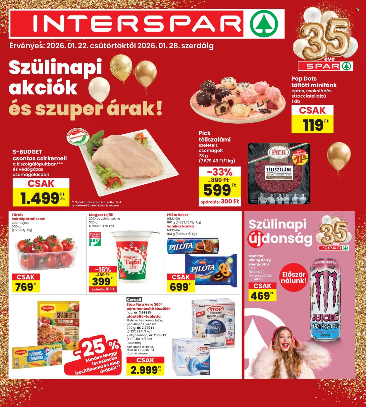 INTERSPAR akciós újságok - 2026.01.22 - 2026.01.28. Oldal 1