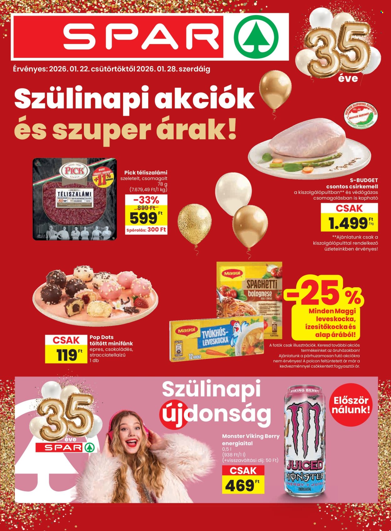 SPAR akciós újságok - 2026.01.22 - 2026.01.28. Oldal 1
