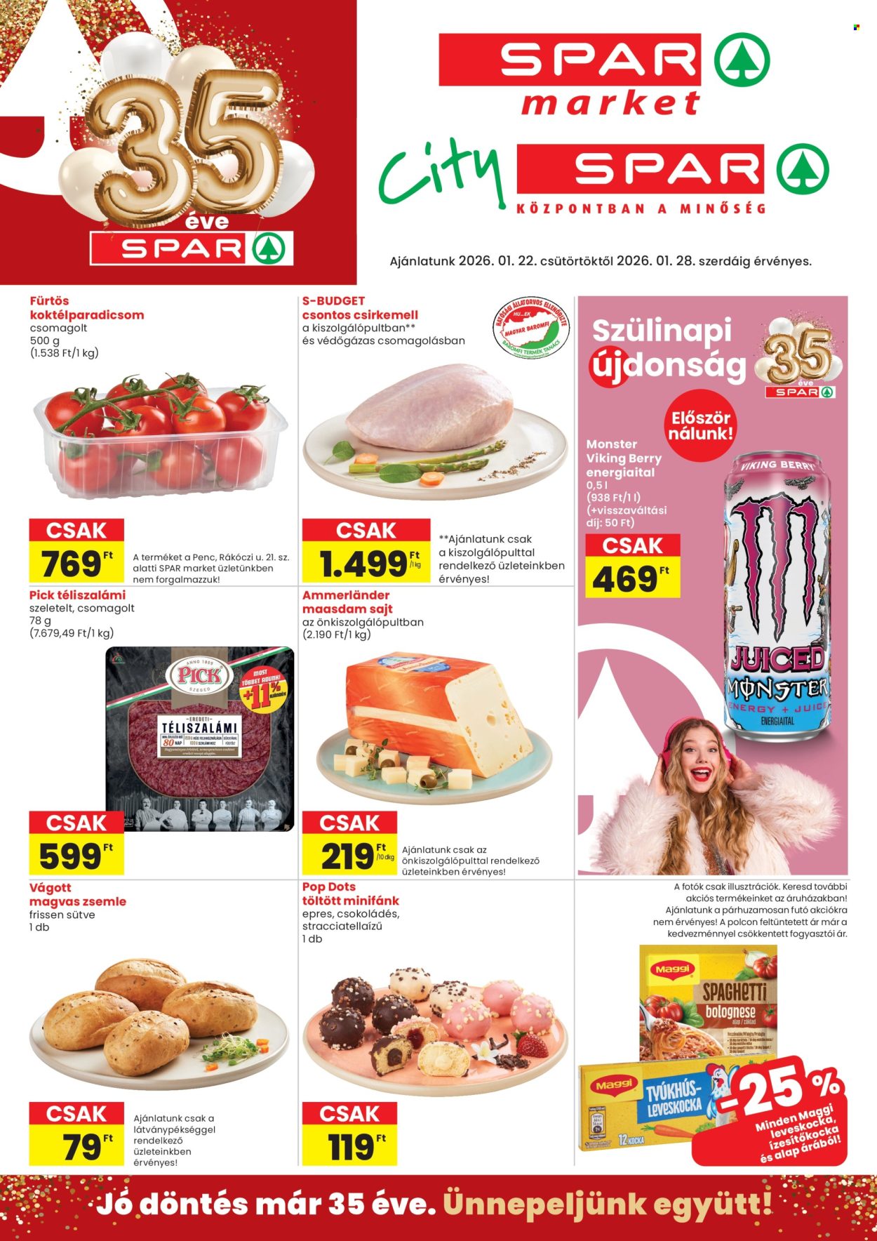 SPAR akciós újságok - 2026.01.22 - 2026.01.28. Oldal 1