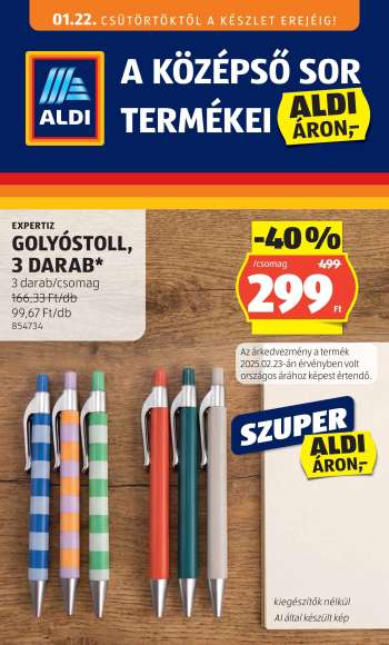 Újság Aldi - 2026.01.22 - 2026.01.28.