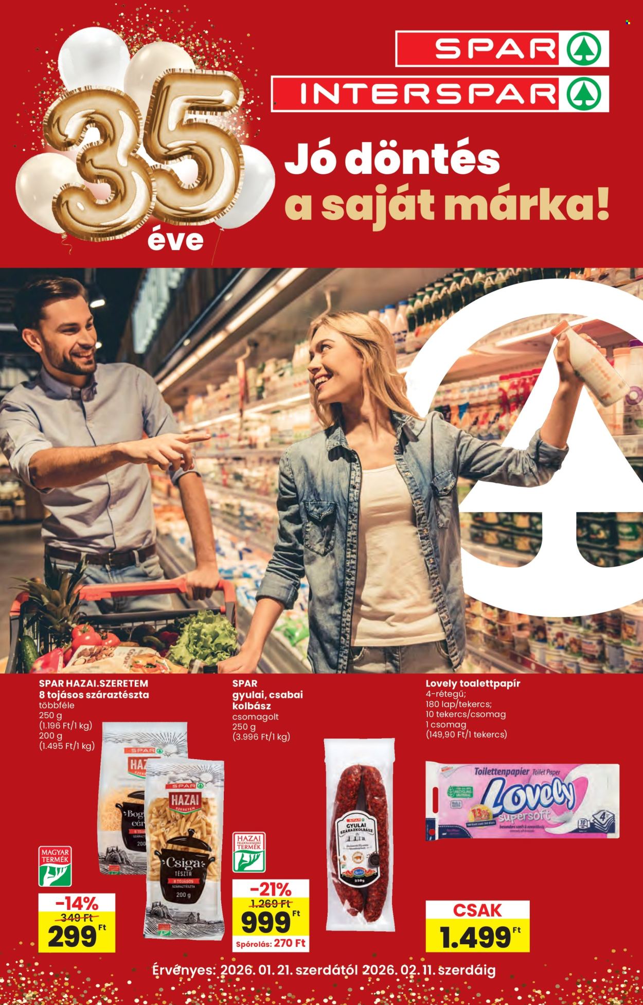 SPAR akciós újságok - 2026.01.22 - 2026.02.11. Oldal 1