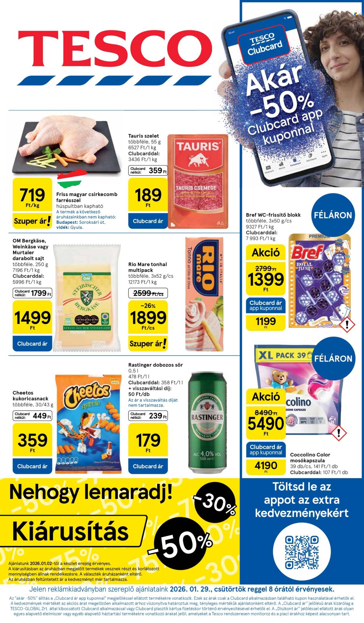TESCO akciós újságok - 2026.01.29 - 2026.02.04. Oldal 1