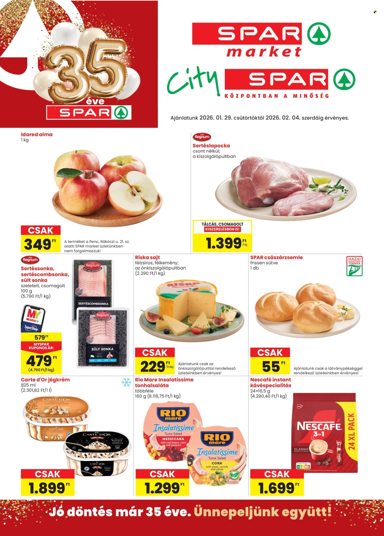 SPAR akciós újságok - 2026.01.29 - 2026.02.04. Oldal 1