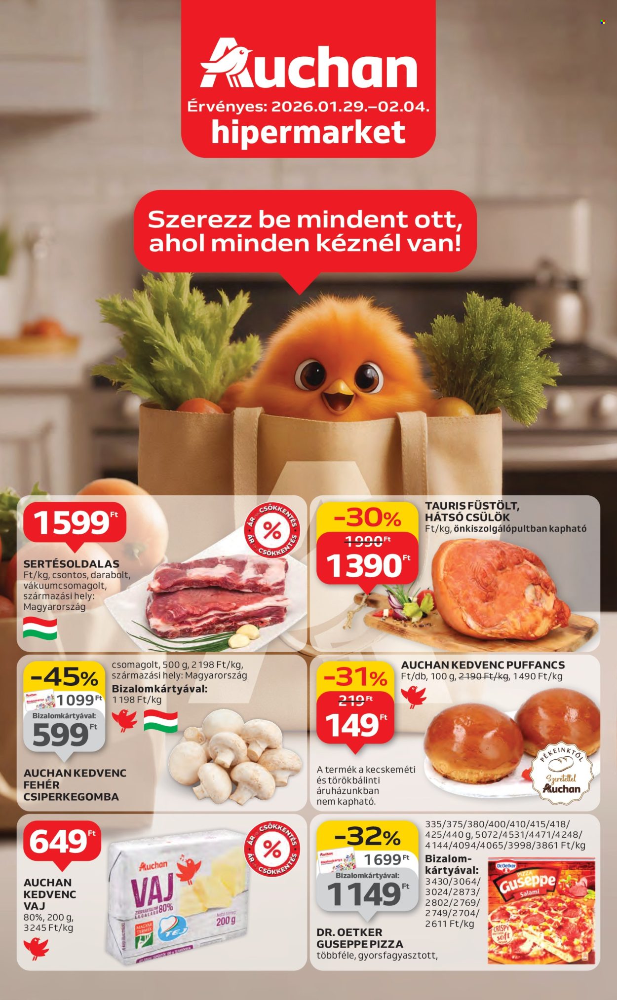Auchan akciós újságok - 2026.01.29 - 2026.02.04. Oldal 1