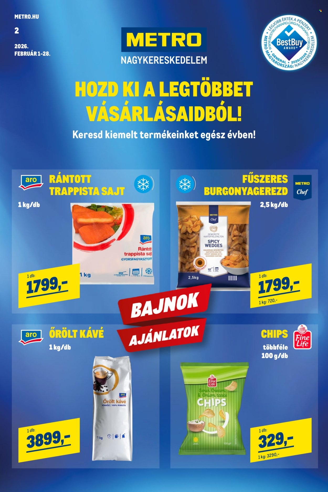Metro akciós újságok - 2026.02.01 - 2026.02.28. Oldal 1