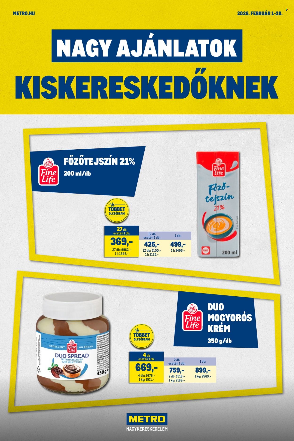 Metro akciós újságok - 2026.02.01 - 2026.02.28. Oldal 1