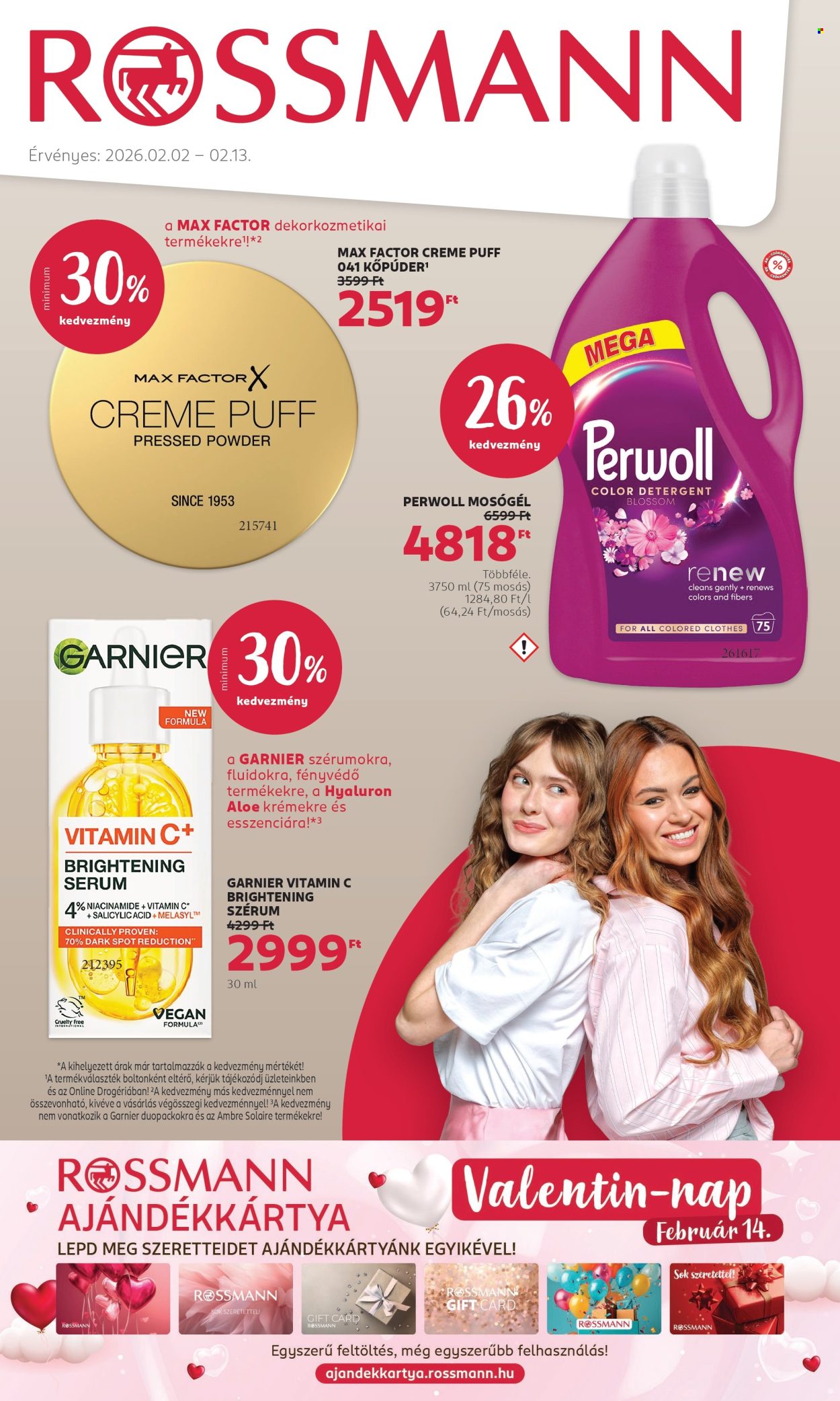 Rossmann akciós újságok - 2026.02.02 - 2026.02.13. Oldal 1