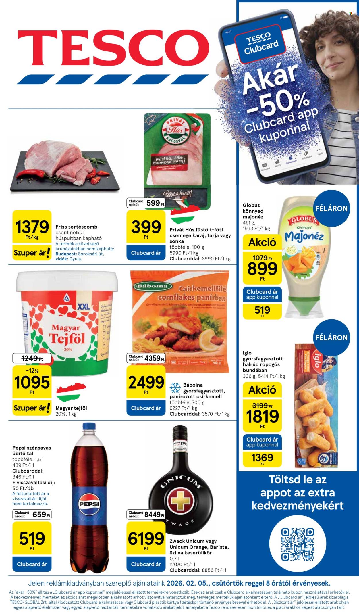TESCO akciós újságok - 2026.02.05 - 2026.02.11. Oldal 1