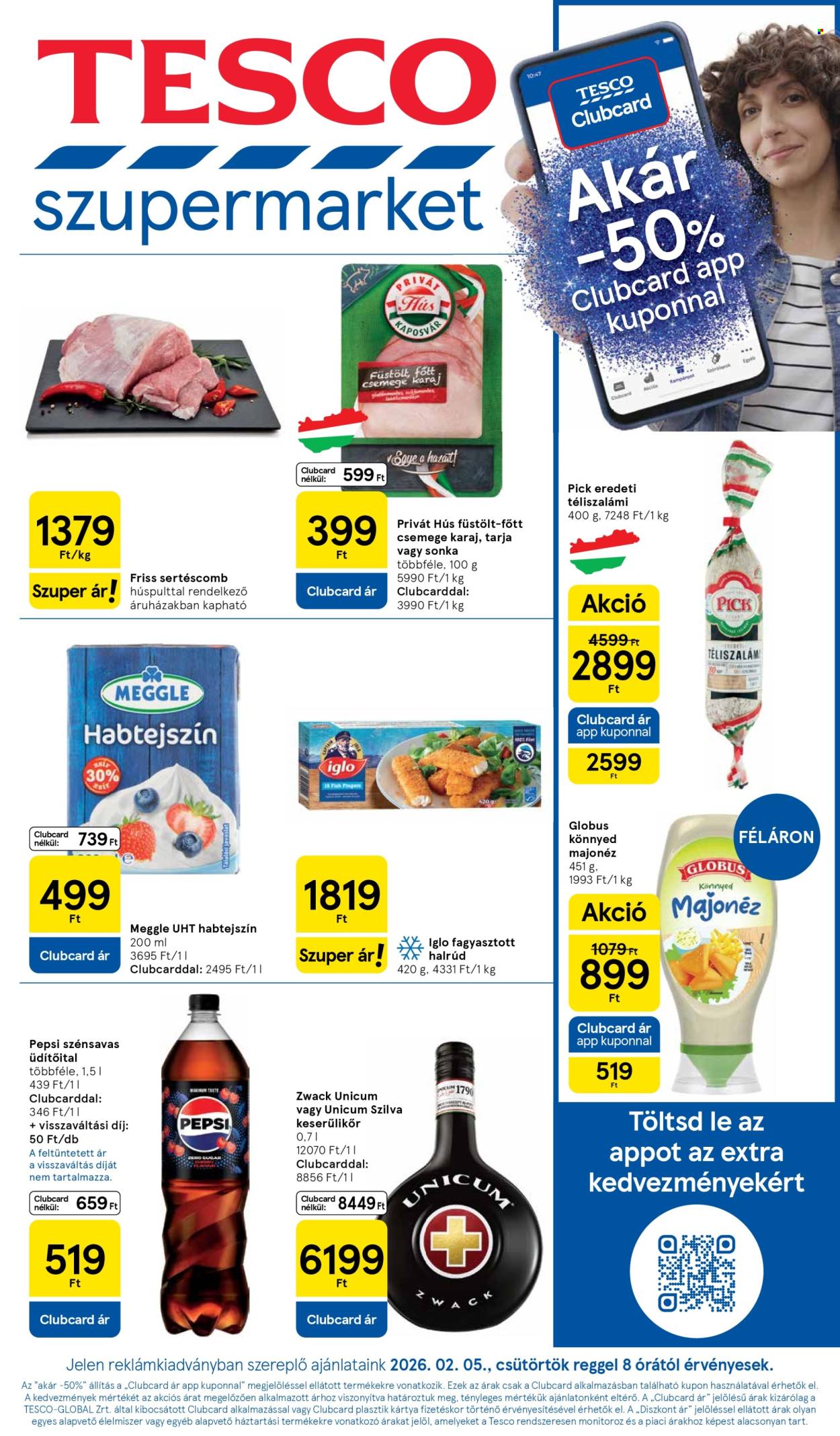 TESCO akciós újságok - 2026.02.05 - 2026.02.11. Oldal 1