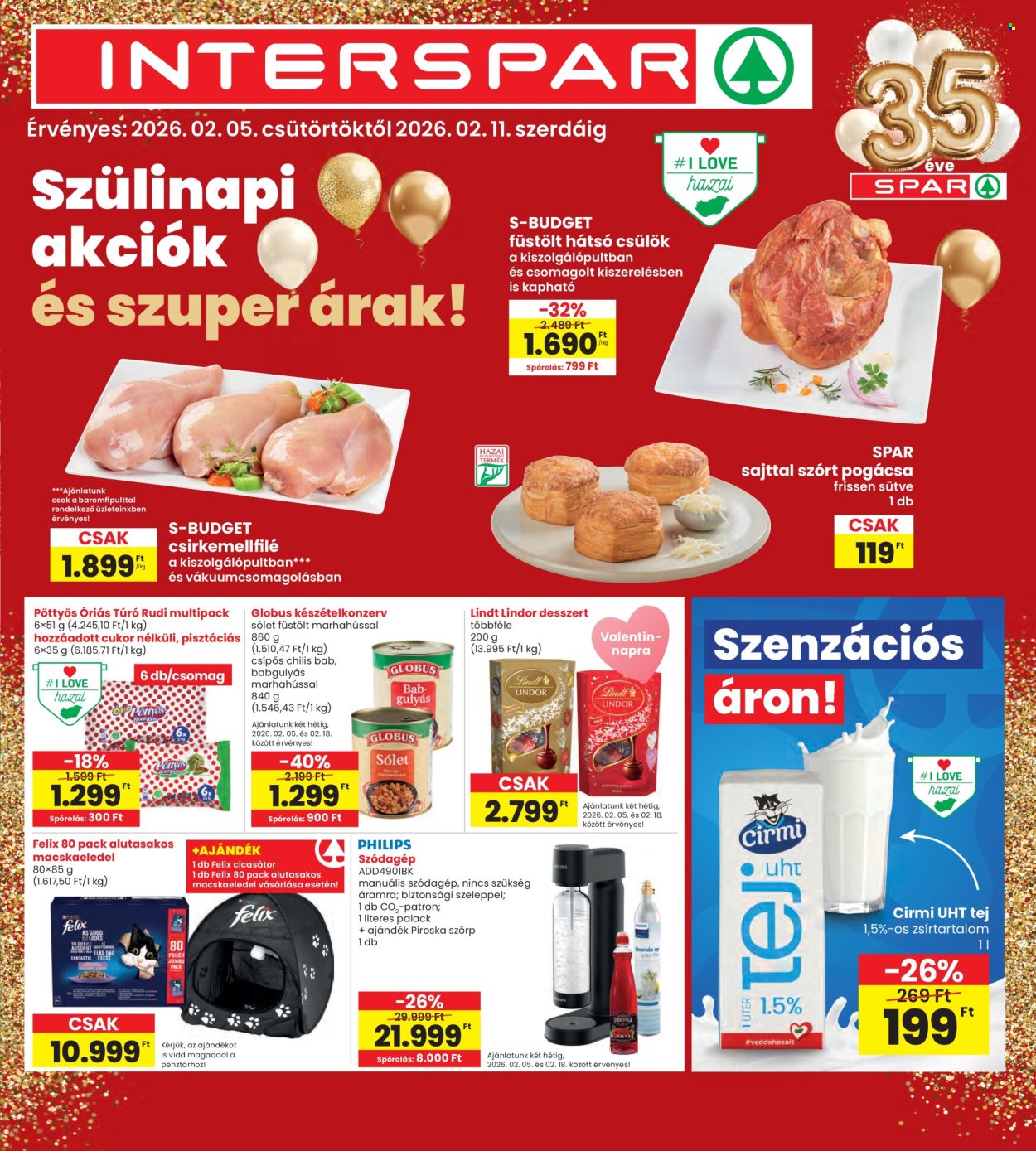 INTERSPAR akciós újságok - 2026.02.05 - 2026.02.11. Oldal 1