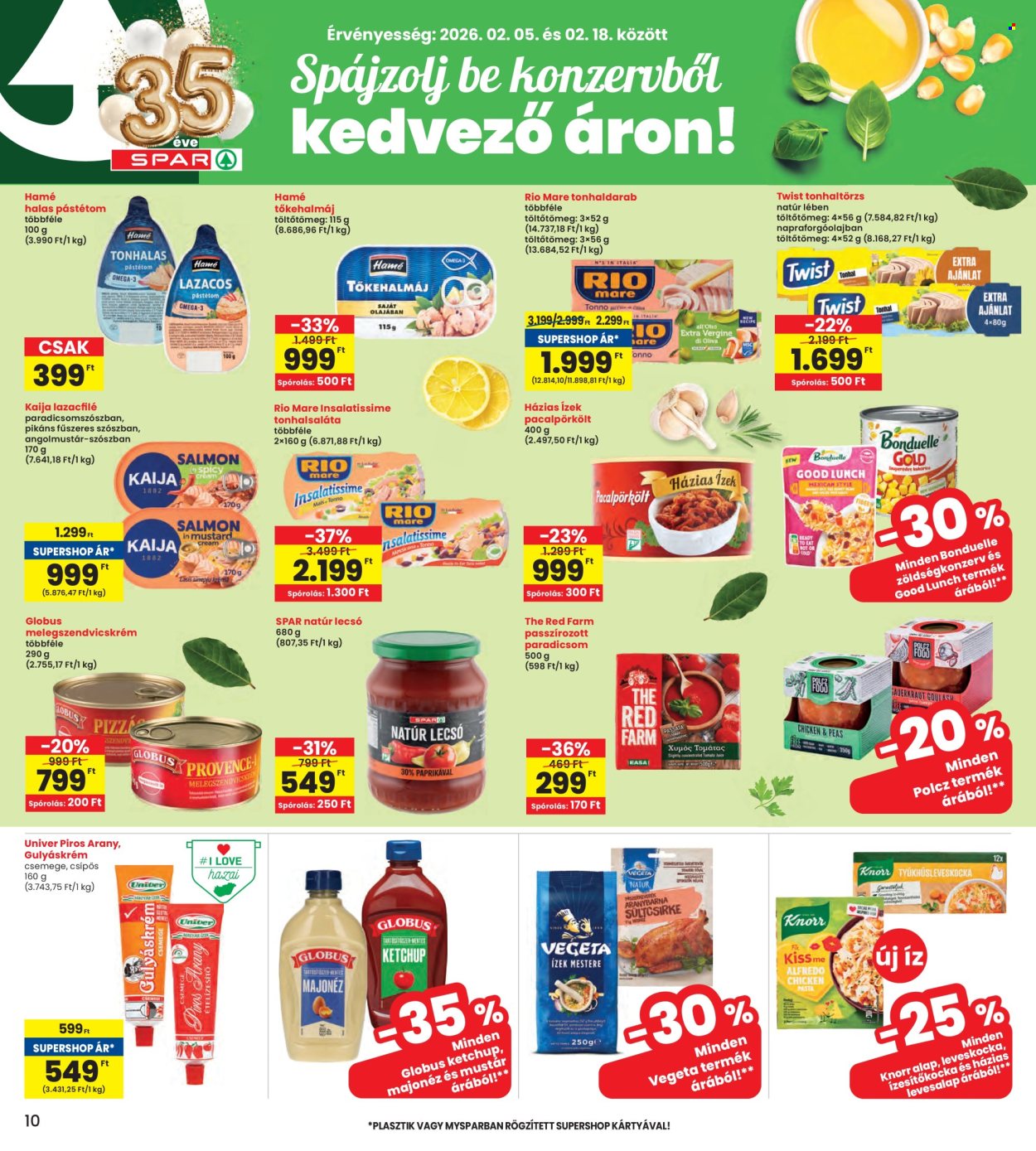 INTERSPAR akciós újságok - 2026.02.05 - 2026.02.11. Oldal 10