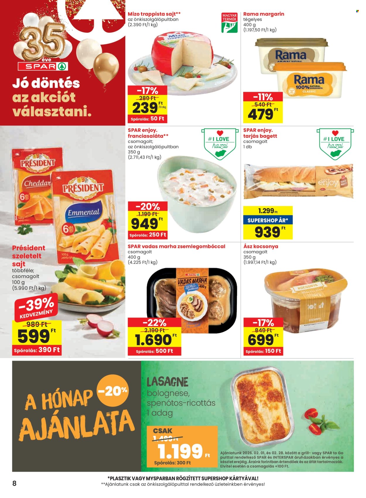 SPAR akciós újságok - 2026.02.05 - 2026.02.11. Oldal 8