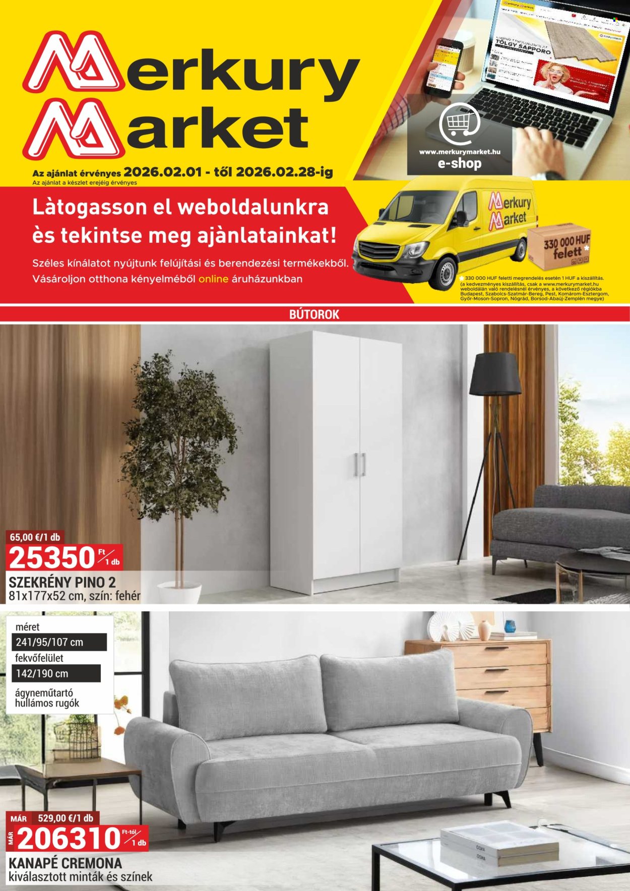 Merkury Market akciós újságok - 2026.02.01 - 2026.02.28. Oldal 1