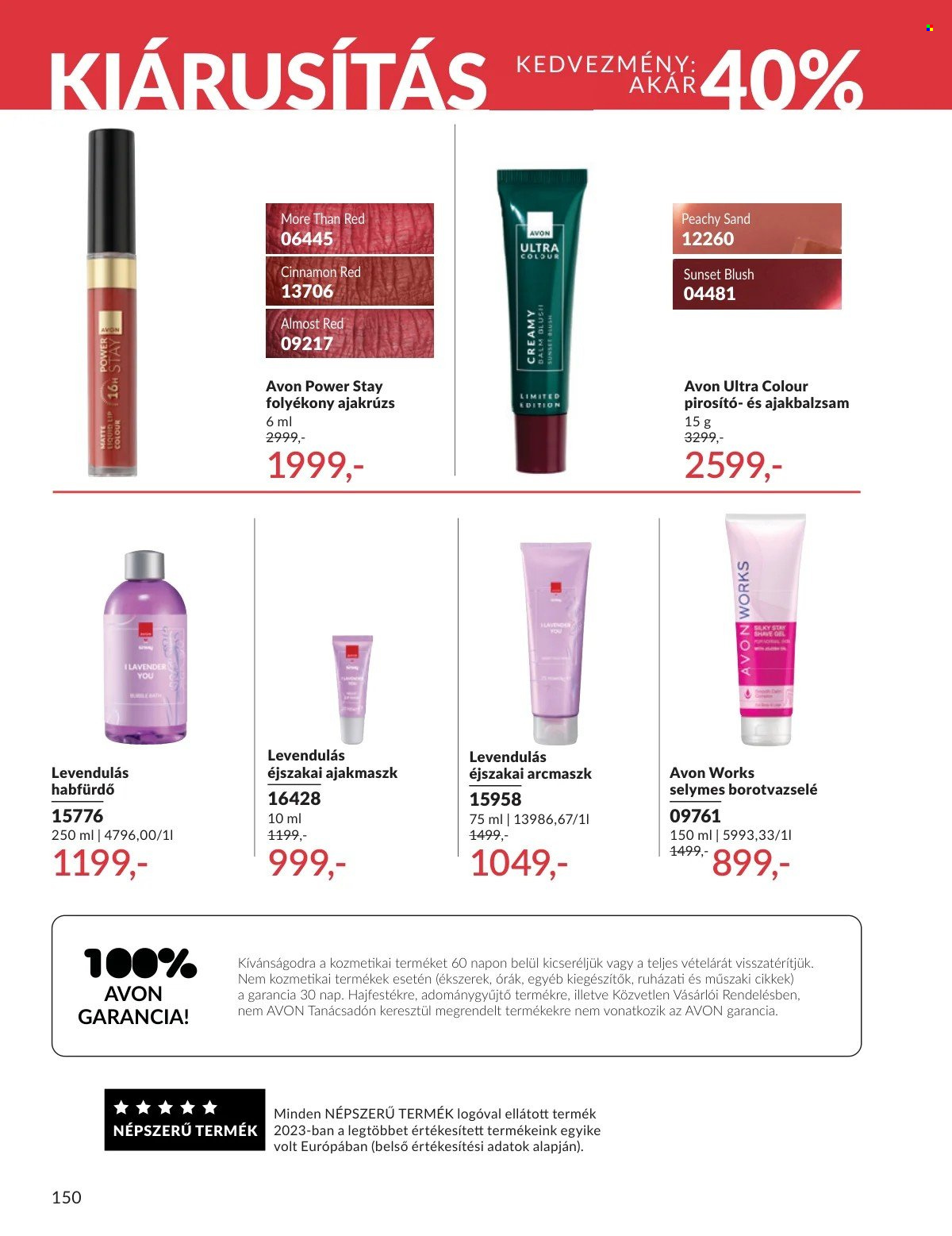 Avon akciós újságok - 2026.02.01 - 2026.02.28. Oldal 150