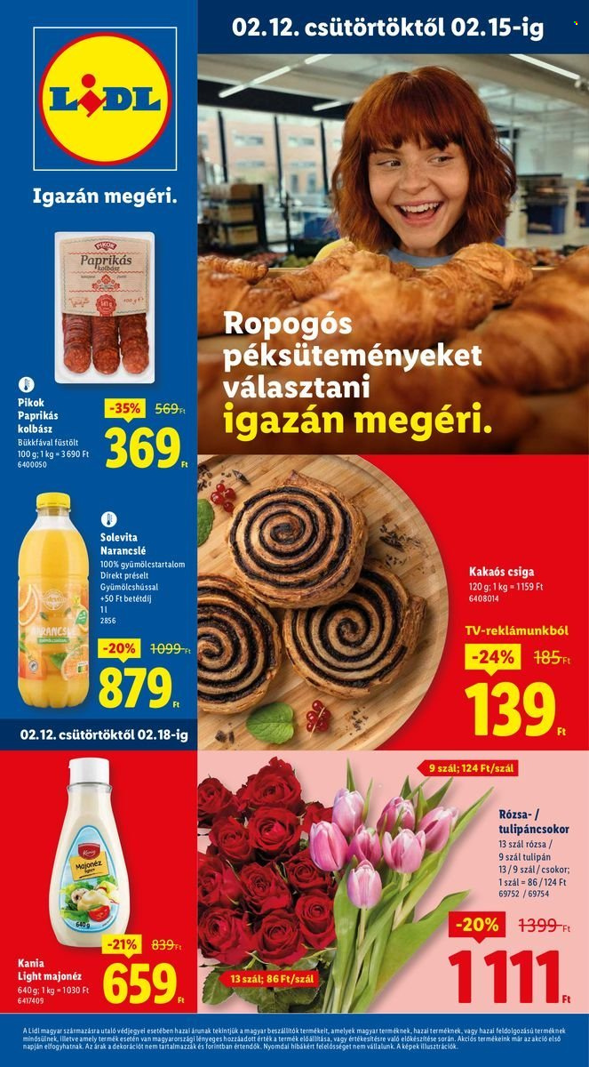 Lidl akciós újságok - 2026.02.12 - 2026.02.18. Oldal 1